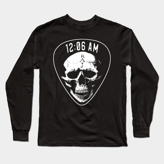 12:06 Skull Long Sleeve T-Shirt by Deadcatdesign